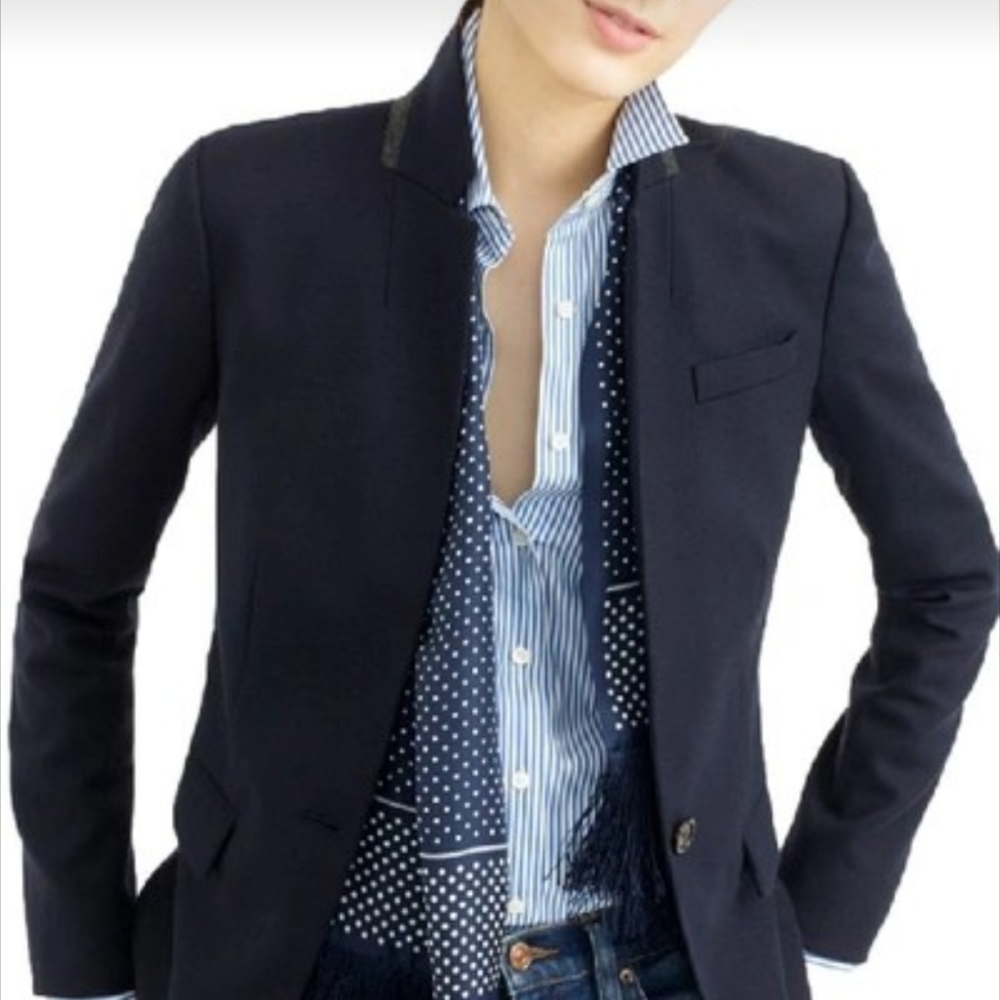 SOLD - Navy Blue J Crew Regent Blazer (Size 8 Short - fits like a 6)